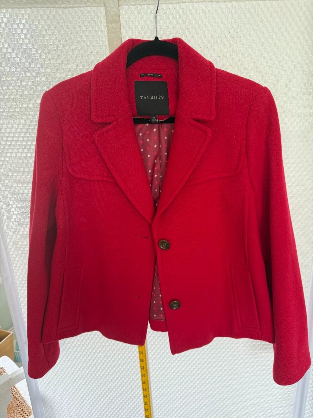 TALBOTS CROPPED PEA JACKET